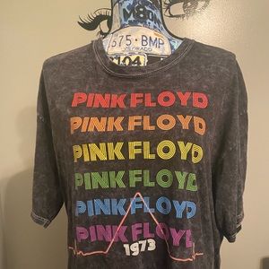 Pink Floyd mid length crop top